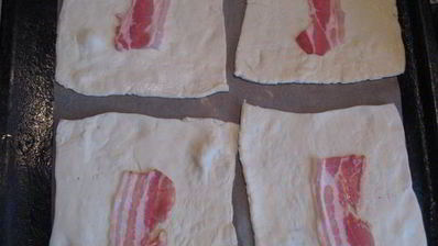 конверты с куриной грудкой, печенью и беконом