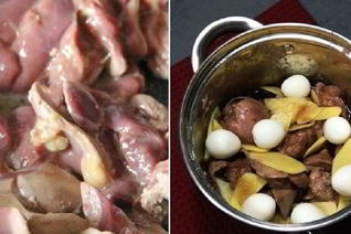 Куриная печень по-японски