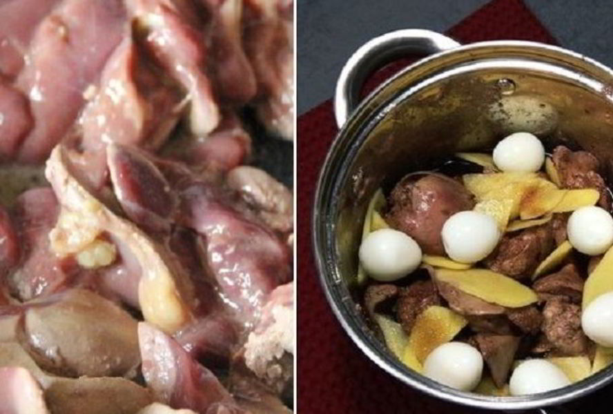 Куриная печень по-японски