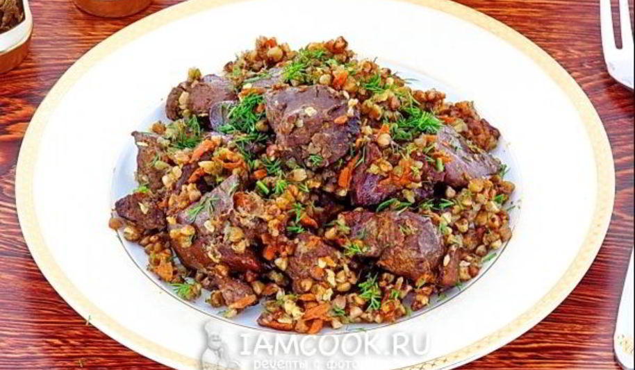 Рецепт куриной печени с гречкой в мультиварке