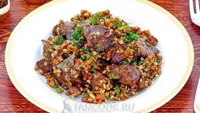 куриная печень с гречкой в мультиварке