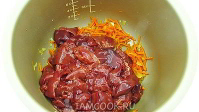 куриная печень с гречкой в мультиварке