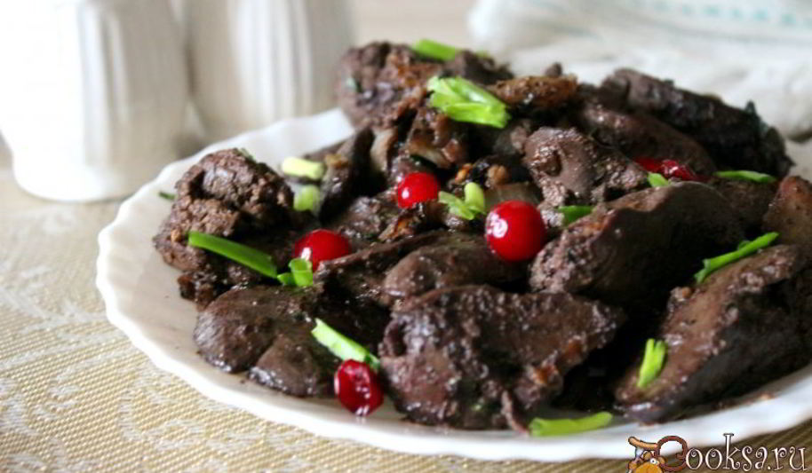 Рецепт куриной печени с луком и грецкими орехами