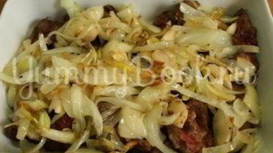 куриная печень с яблоками