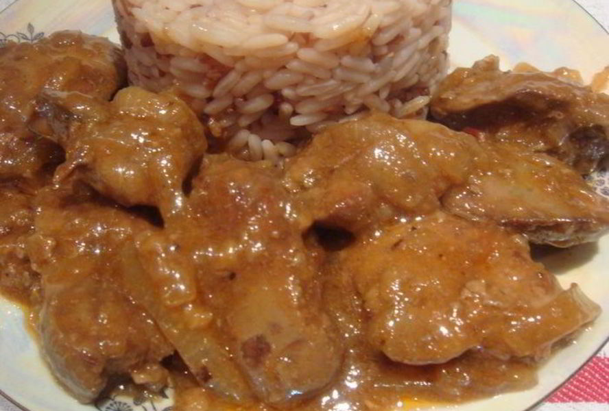 Куриная печень в пикантном соусе