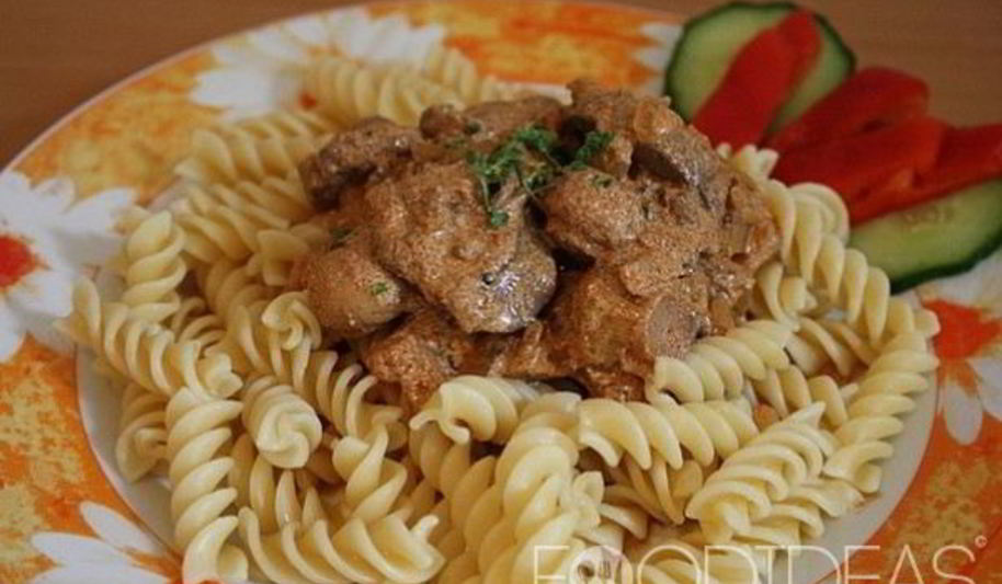 Рецепт куриной печени в сметане