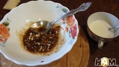 куриная печень в соусе терияки с имбирным пюре