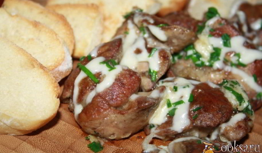 Рецепт куриной печени в сыре