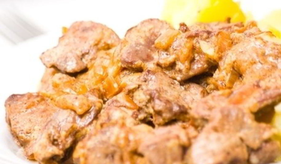 Рецепт куриной печени в сырном соусе