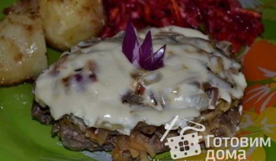 Рецепт нежной печени с яблоками