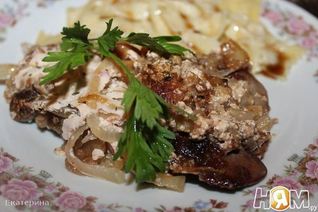 Нежнейшая печень в сметанно-винном соусе