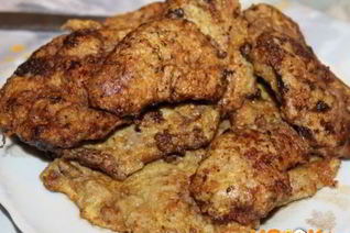 Отбивные из печени свиной