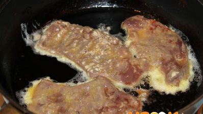 отбивные из печени свиной