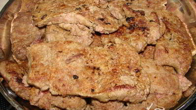 отбивные из печени