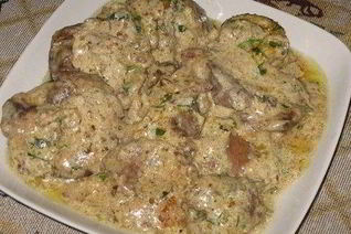 Печень куриная в ореховом соусе