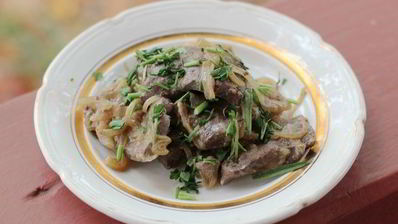 печень по-строгановски