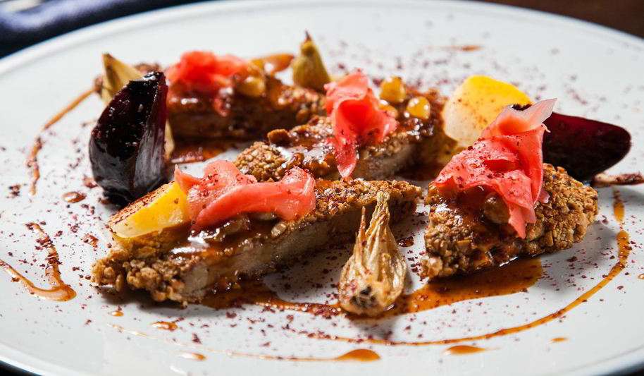 Рецепт печени с орехами