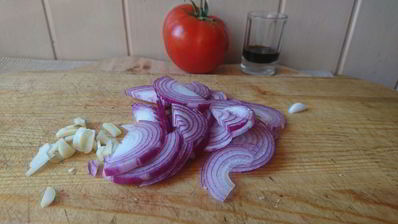 печень с овощным пюре