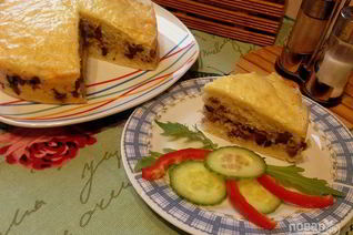 Печень с рисом в тесте