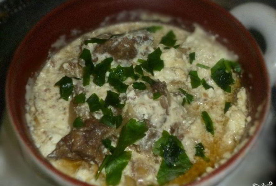 Печень в горшочке