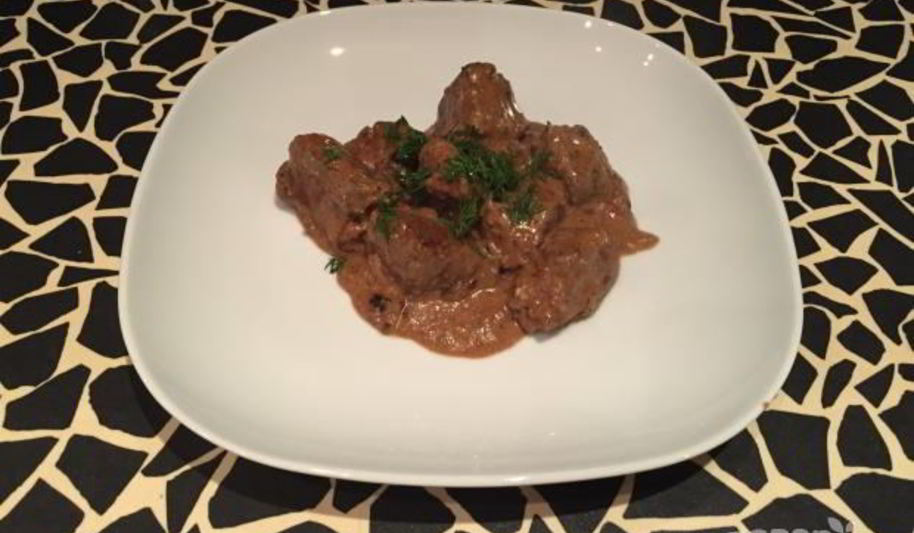 Рецепт печени в мультиварке со сметаной