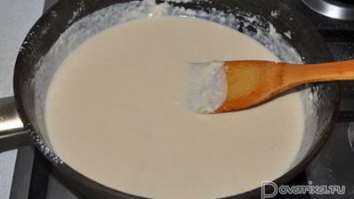 печень в сливочном соусе бешамель