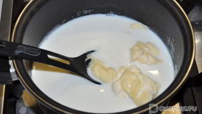 печень в сырном соусе