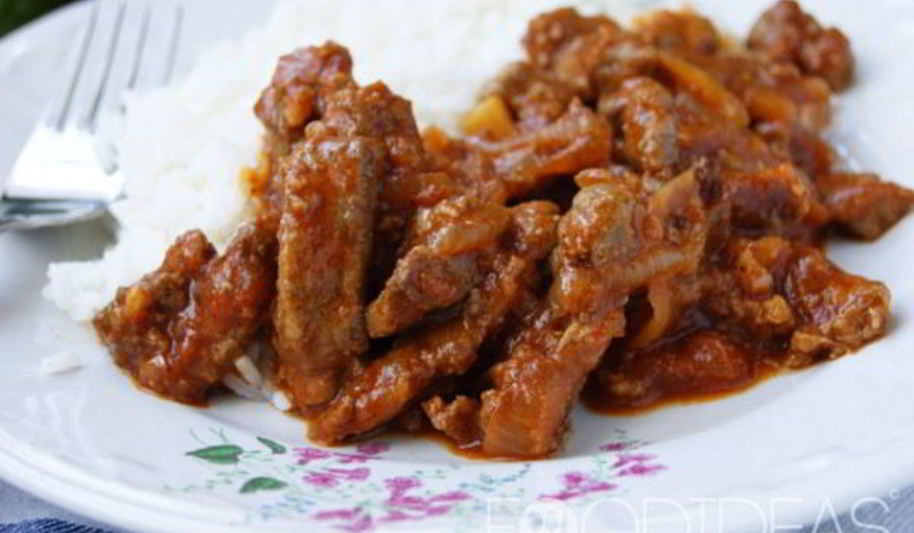 Рецепт печени в томатном соусе