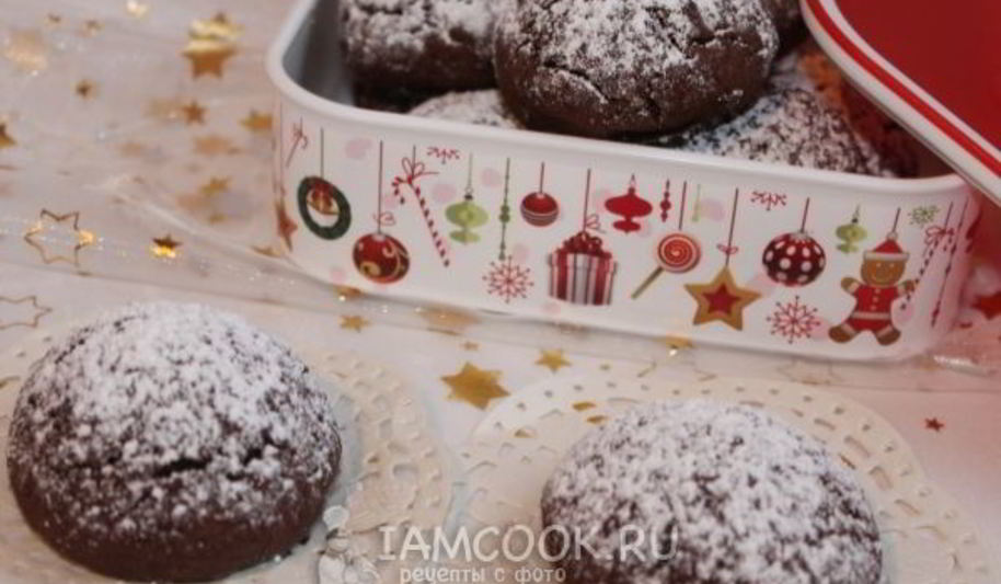 Рецепт шоколадного печенья с начинкой