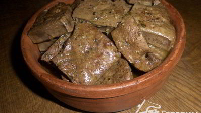 сикотакя — печень говяжья с орегано и лимонным соком