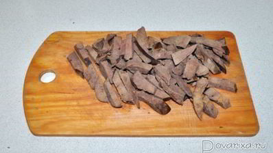 свиная печень в соусе