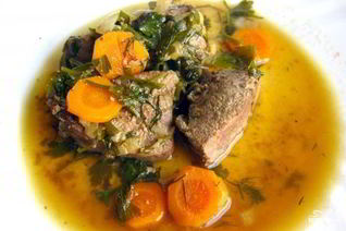 Тушеная печень с луком и морковью