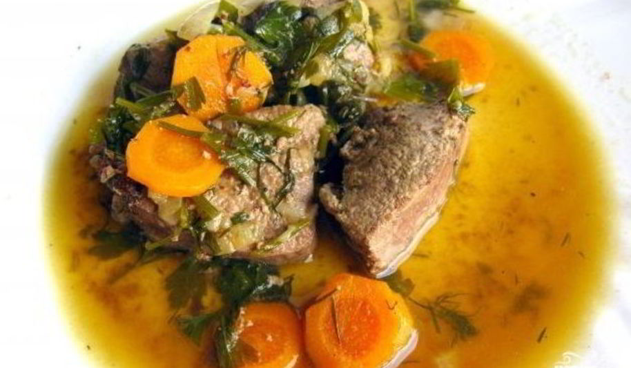 Рецепт тушеной печени с луком и морковью