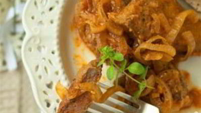 тушеная печень