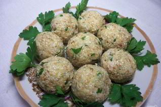 Закусочные шарики с печенью трески