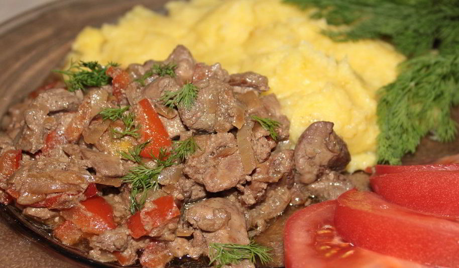 Рецепт жареной куриной печени
