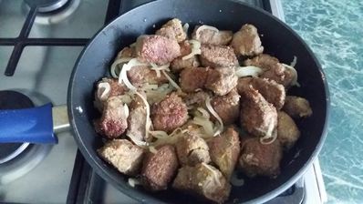 жареная печень с луком