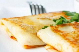 Блинчики с начинкой из куриного мяса