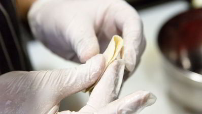 домашние пельмени с телятиной