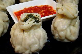 Хинкали с грибами