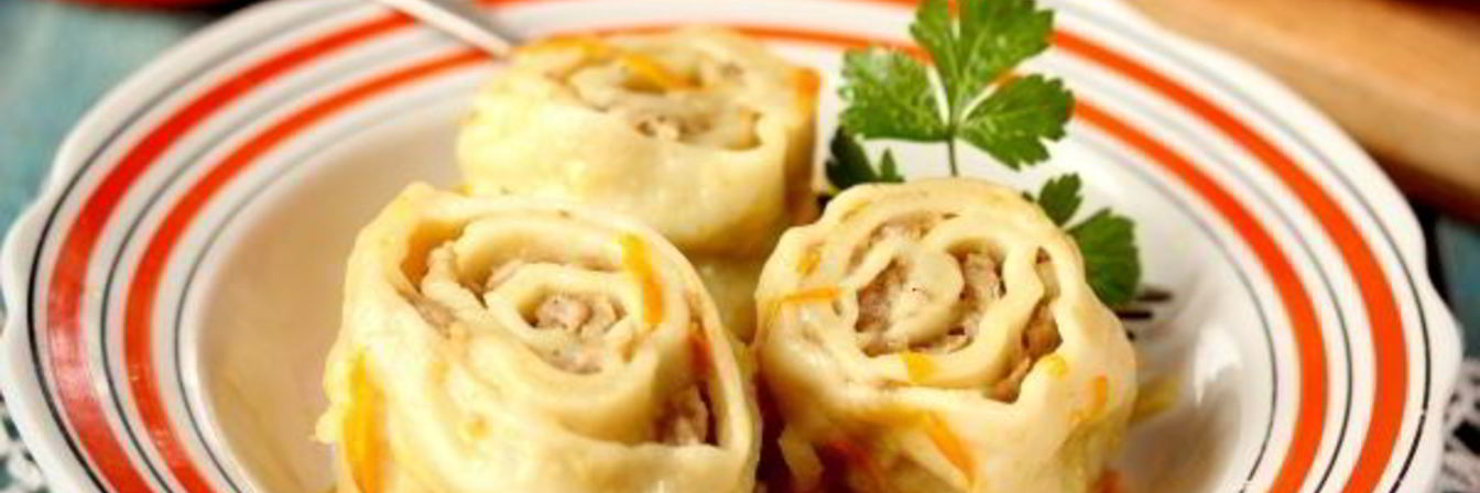 Ленивые пельмени на сковороде