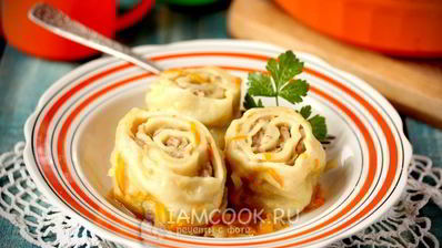ленивые пельмени на сковороде