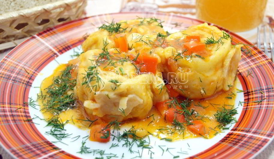 Рецепт ленивых пельменей с курицей грузины