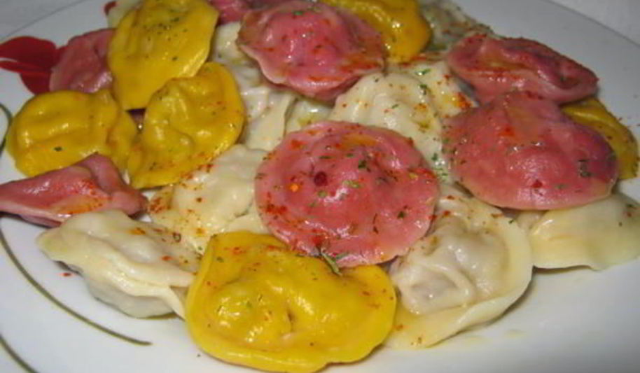 Рецепт пельменей разноцветных