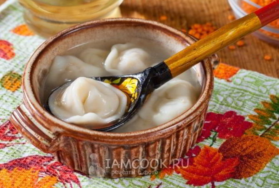 Пельмени с чечевицей