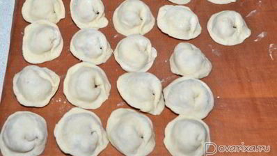 пельмени с фаршем и квашеной капустой