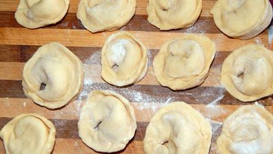 пельмени с капустой