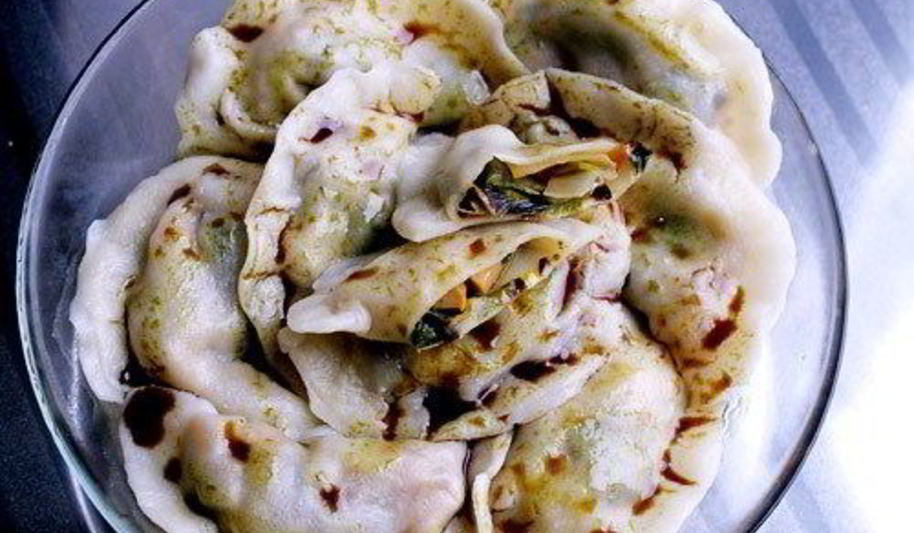 Рецепт пельменей с королевской вешенкой и пореем