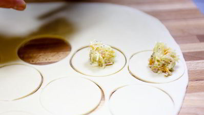 пельмени с квашеной капустой