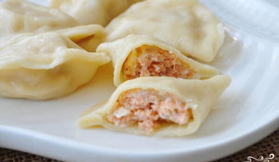 Рецепт пельменей с лососем